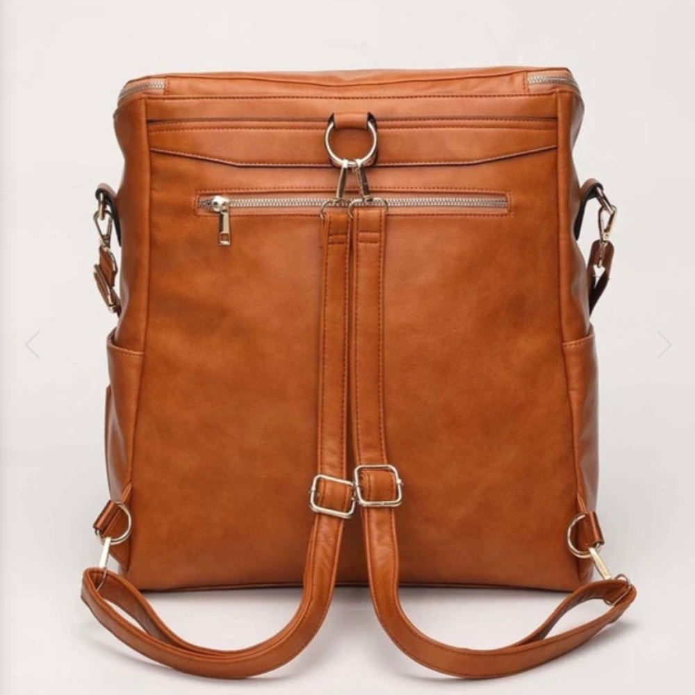 Baby Exo Vegan Leather Diaper Backpack - Picture 6 of 10